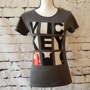 Disney Heather Gray Mickey Shirt - Size S - NWT!